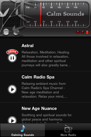 Calming Radio FM - Meditation & Healing Spa Radio screenshot 2