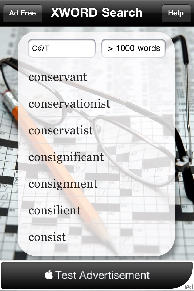 A CrossWORD Search Tool screenshot 3