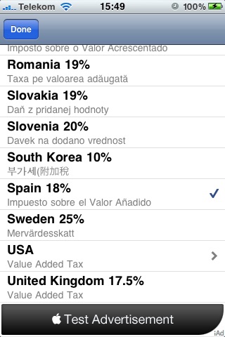 Vat Calculator (with iAd's)