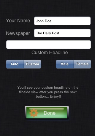 Awesome iHeadlines - Amazing Newspaper Headlines Generator screenshot 3