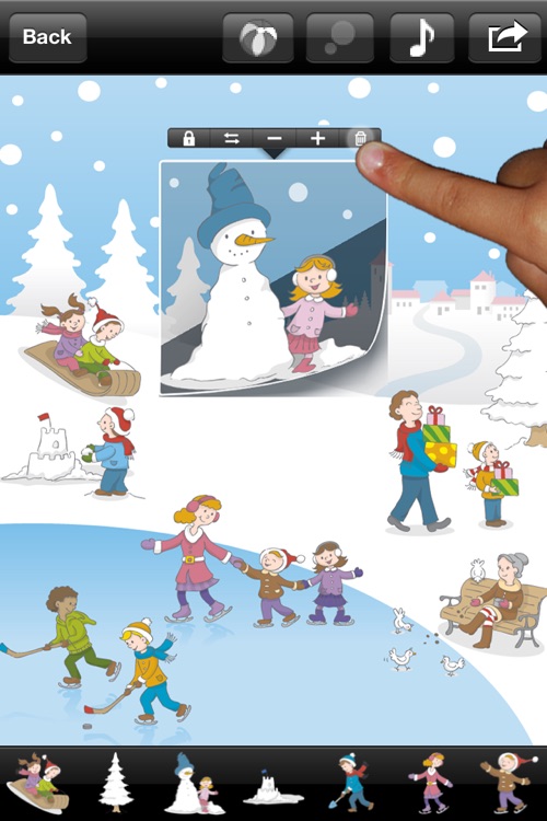 123 Sticker: Free Musical Sticker Book (Christmas Edition)