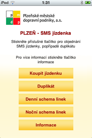 Plzeň - Jízdenka SMS(圖1)-速報App