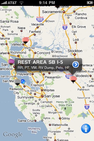 Rest Area Finder