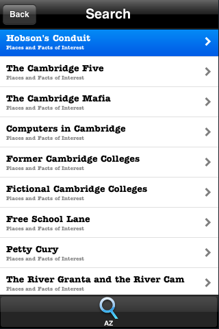 Insiders' Cambridge screenshot 2