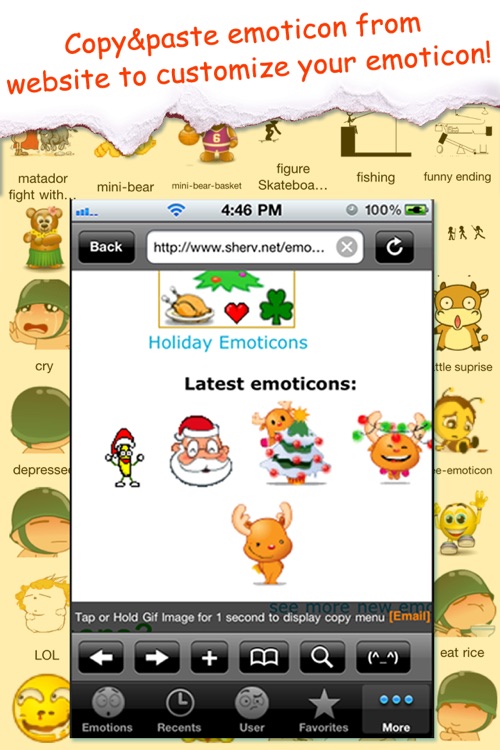 Animated Emoticons™ for MMS Text Message, Email!!!