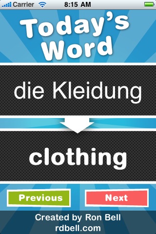 German Word of the Day! (FREE)