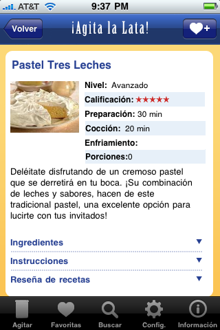 Latin Recipe Shaker from CARNATION -- Recetas from MiCocinaLatina.com screenshot 3