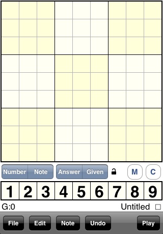 Free SudokuEdit for iPhone