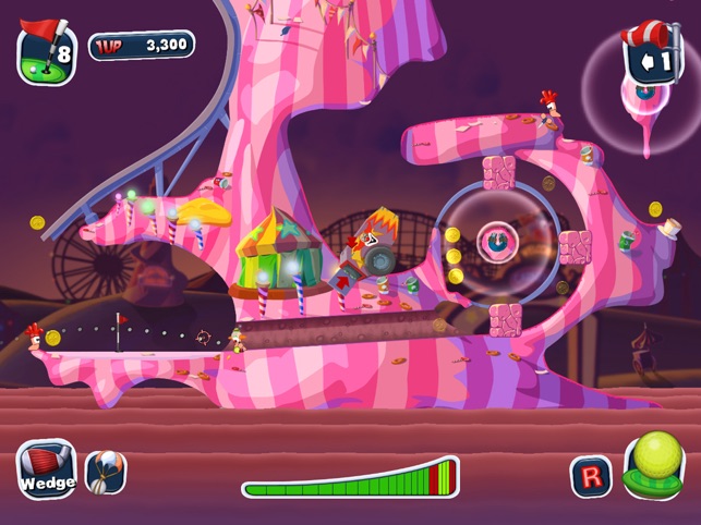 ‎Worms Crazy Golf HD Screenshot