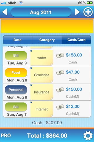 Expense Manager Free screenshot 3