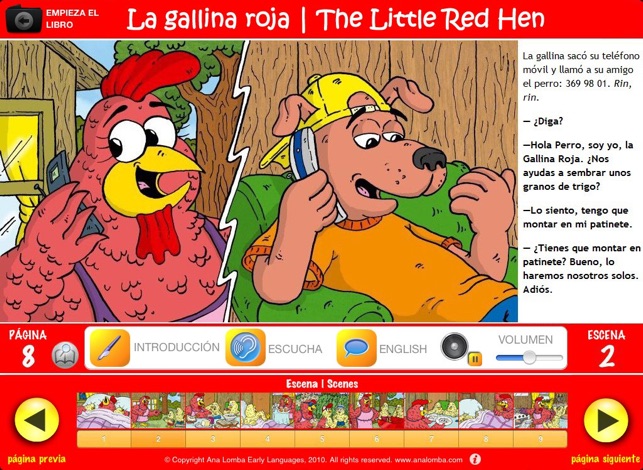 Ana Lomba’s Spanish for Kids: The Red Hen (Bilingual Spanish(圖4)-速報App