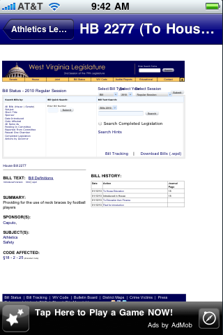 WV Bills - WV Legislature Live Updates screenshot 3