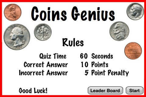 Coins Genius Lite – Crazy Coin Counting Flash Cards Game For Kids screenshot 2