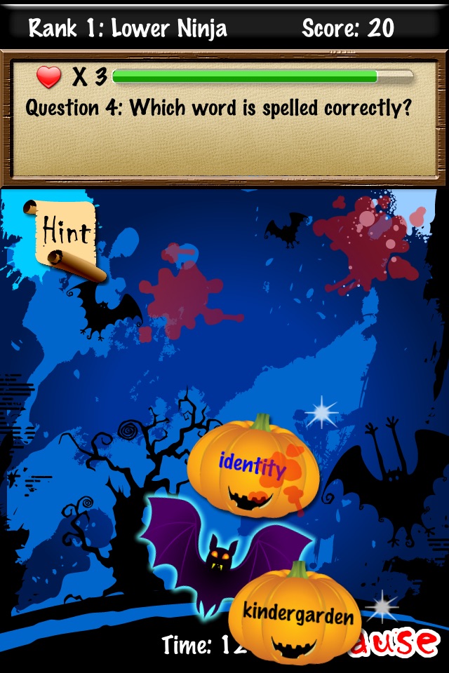 Vocab Ninja - Halloween Special screenshot 3