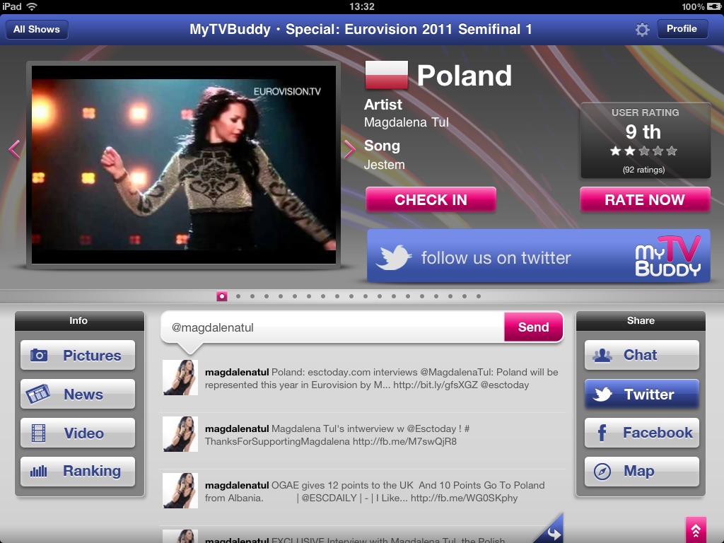 MyTVBuddy - Eurovision 2011 Launch Edition screenshot 4