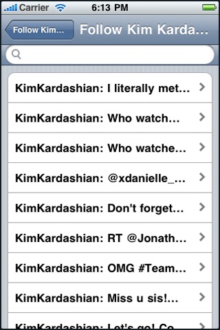 Follow Kim Kardashian