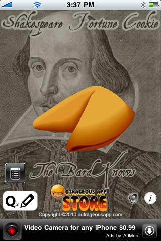 Shakespeare Fortune Cookie