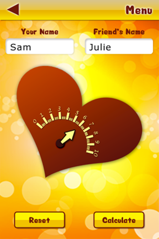 Love Meter For iPhone.. screenshot 2