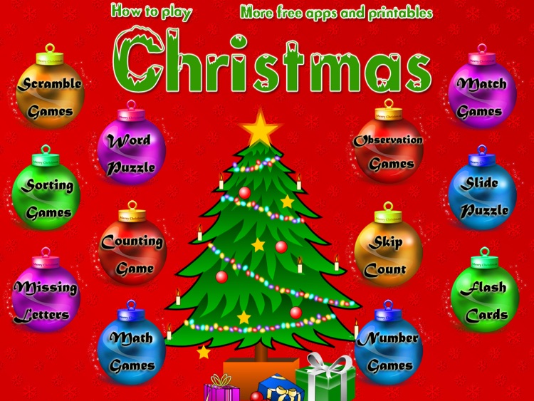 Christmas Counting and Word Games
