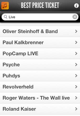 Best Price Ticket – Preisvergleich für Konzertkarten screenshot 2