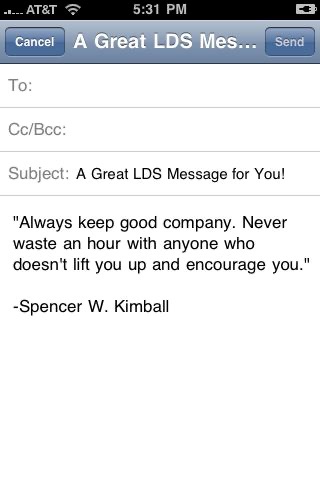 LDS Message of the Day