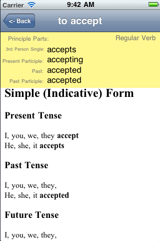 Verbuloso 120 Essential English Verbs screenshot 2