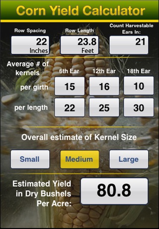 Corn Yield Calculator