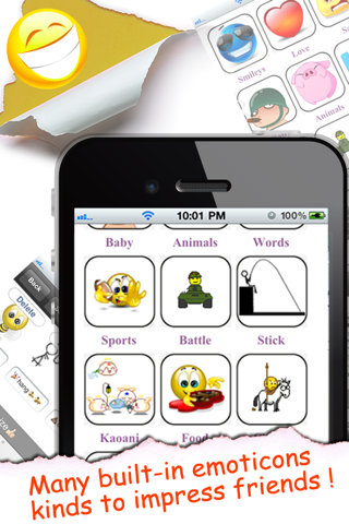 Animated Emoticons™ for MMS Text Message, Email!!!(FREE) screenshot 2