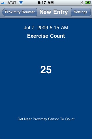 Exercise Proximity Counter screenshot 2