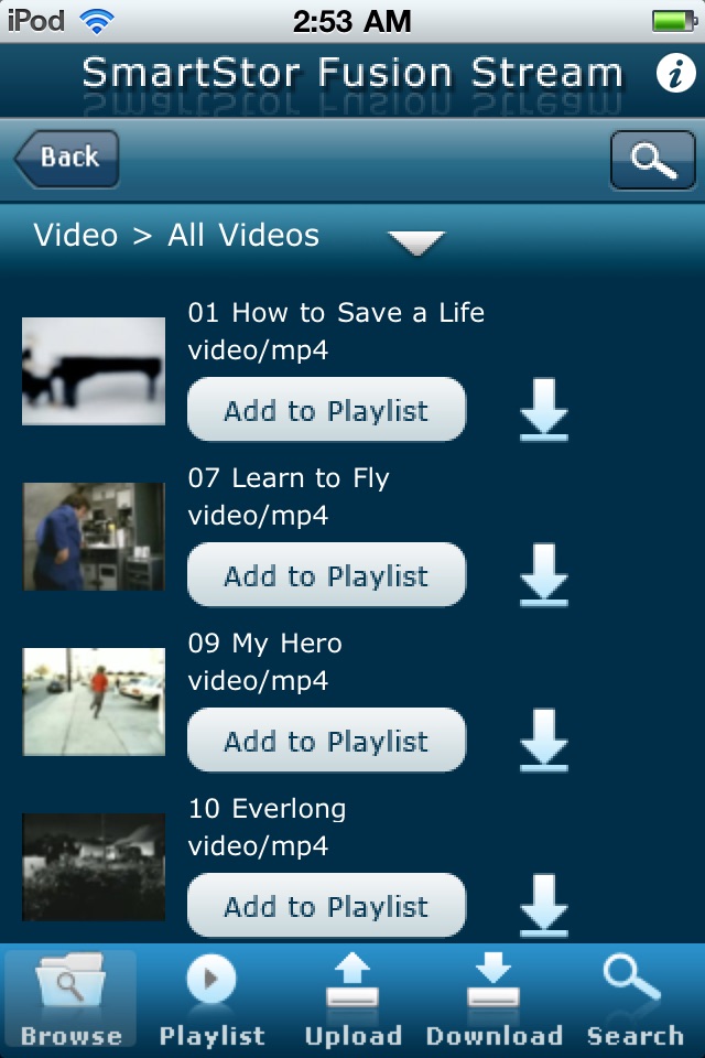 SmartStor Fusion Stream DLNA Digital Media App screenshot 4