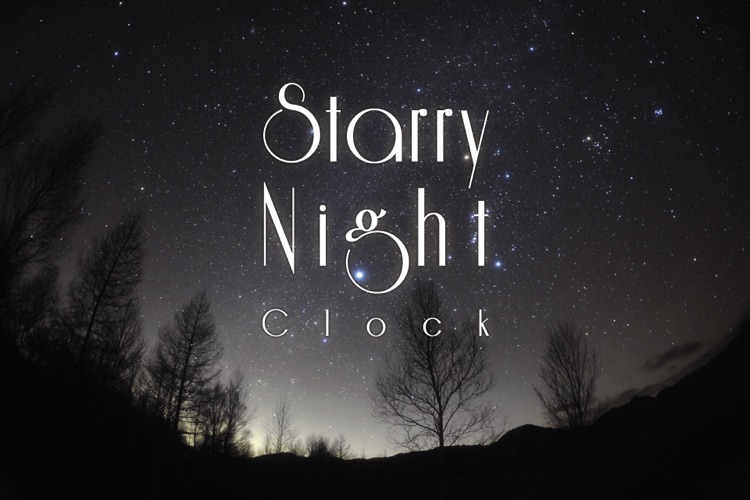 STARRY NIGHT CLOCK