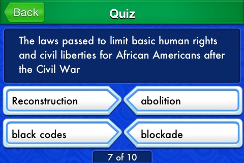 American History myFlashcard Maker, ES Edition screenshot-3