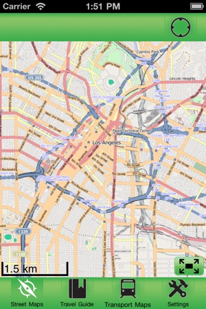 Los Angeles Offline Street Map