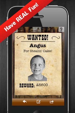 Wanted! - A Whip Cracking Wanted Poster Creator