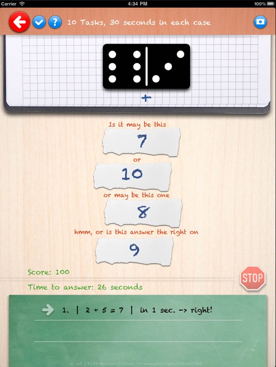 Domino-KIDS-Calculations | Grade 1 screenshot-3