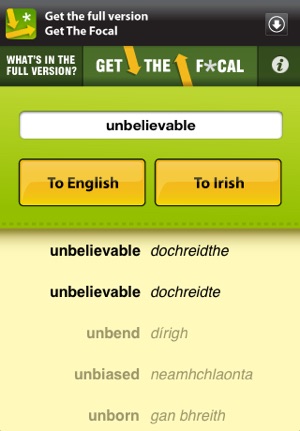 Get The Focal Free Irish Translator