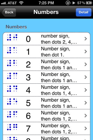 PocketBraille Reference screenshot 4