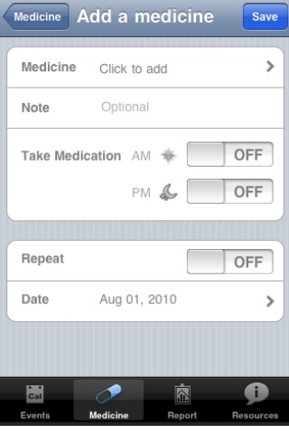 Chemo Calendar by Health Monitor Network