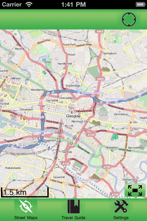 Glasgow Offline Street Map