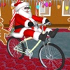 Santa on a Bike.