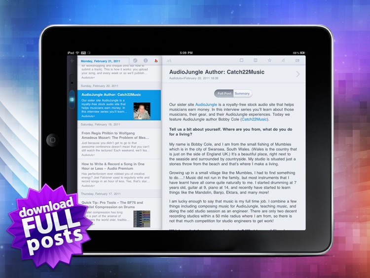 MobileRSS HD FREE ~ Google RSS News Reader screenshot-3