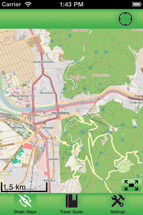 Heidelberg Offline Street Map
