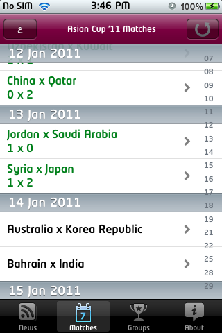 Asian Cup '11 screenshot 3