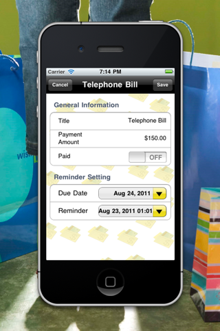 Bill Tracker HD Lite screenshot 2