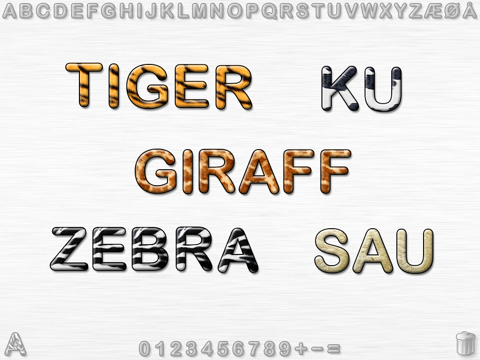 Lek med bokstaver og tall (Norsk alfabet) screenshot 2
