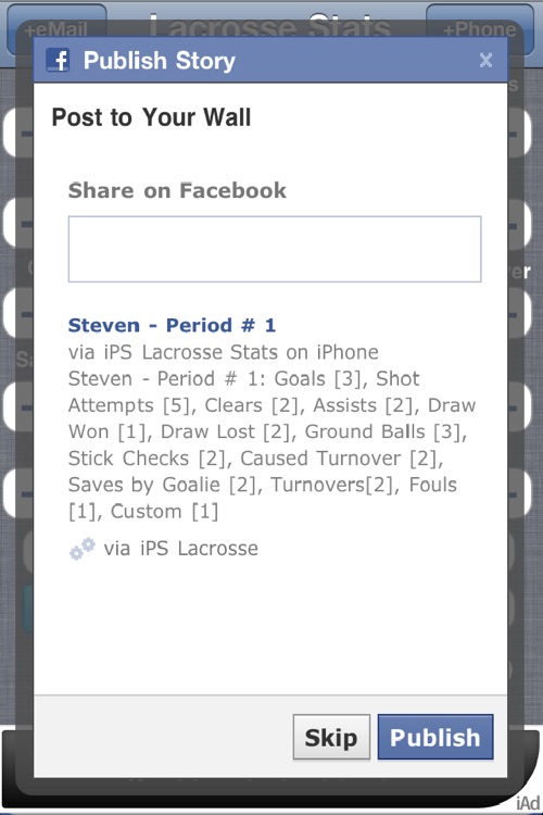 iPS Lacrosse Stats screenshot-3