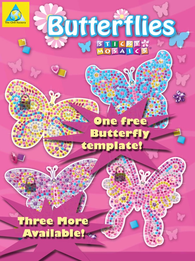 Sticky Mosaics Butterflies Lite