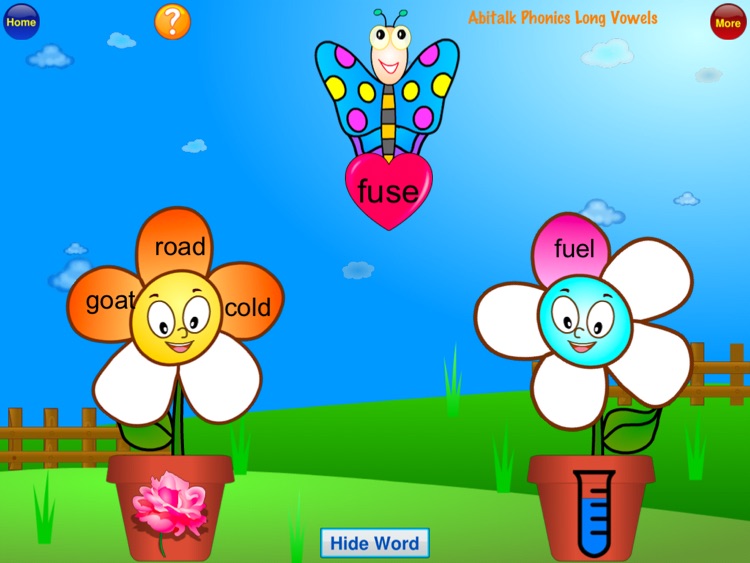 ABC Phonics Butterfly Long Vowels - First Grade Second Grade Learning Game screenshot-4