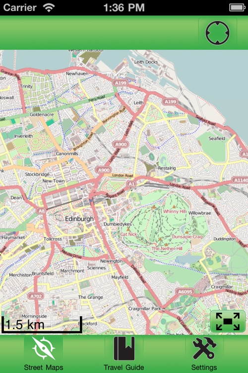 Edinburgh (UK) Offline Street Map