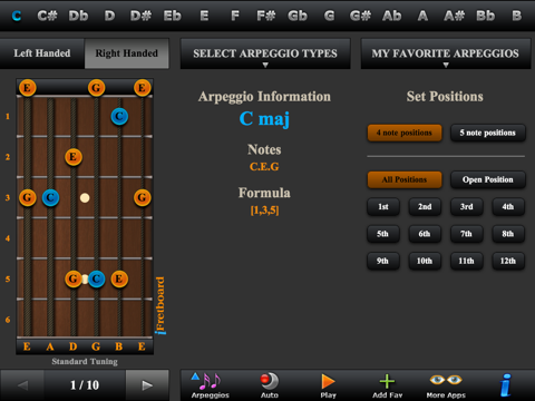 Guitar Scales, Arpeggios & Tunings LE screenshot 3
